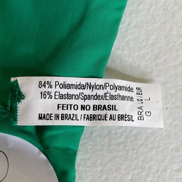 New Rio de Sol Green String Bikini Bottom Tambourine Ibiza for Size M / L - Picture 11 of 12